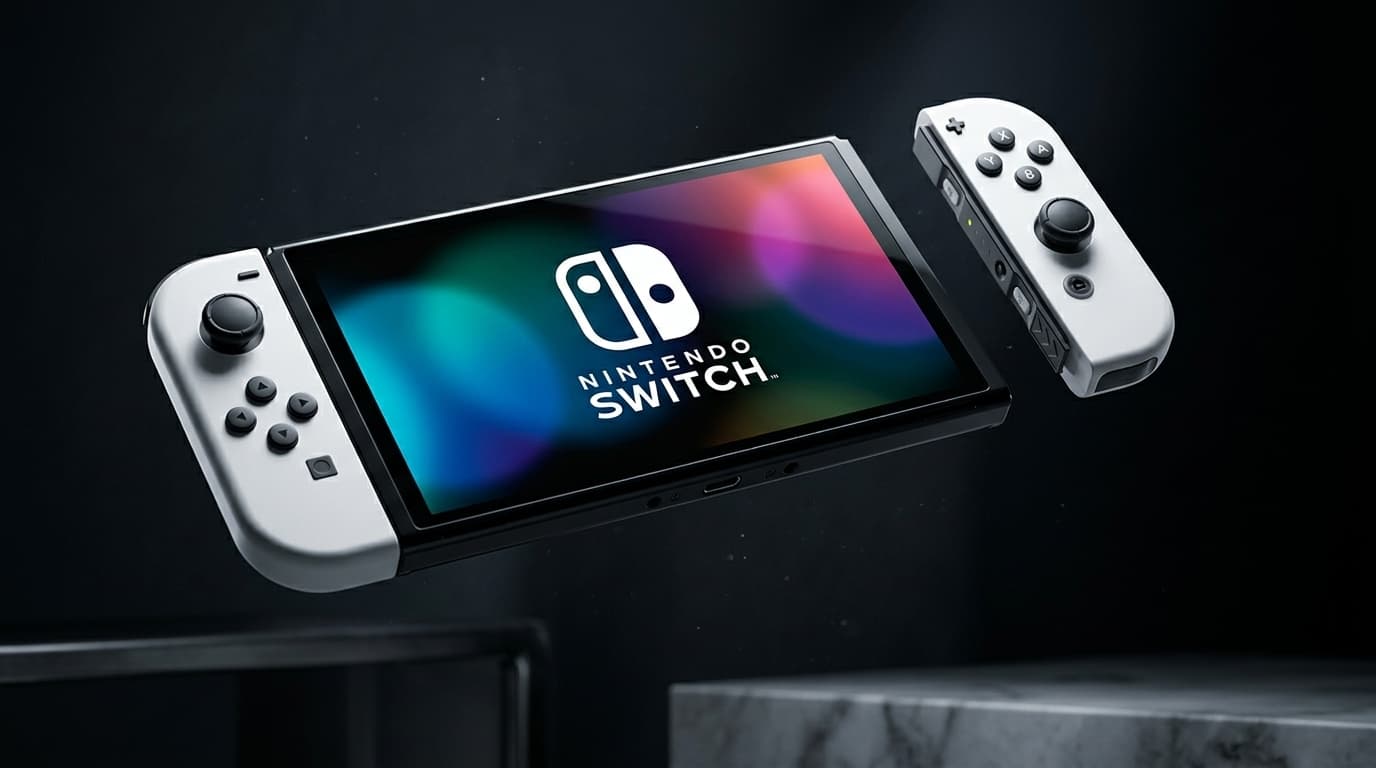 Nintendo Switch OLED Model with White Joy-Con – 7-inch OLED, 64GB