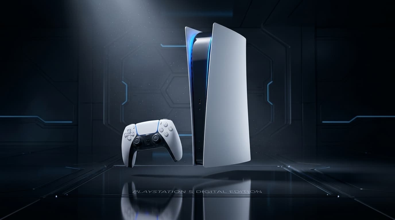 Sony PlayStation 5 Digital Edition – 825GB SSD, 16GB GDDR6, Wireless Controller